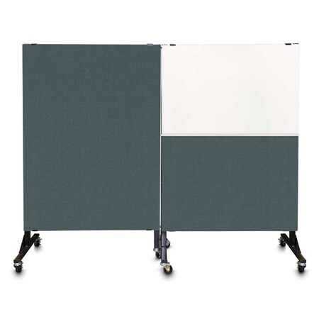 United Visual Products Sliding Door Indoor Enclosed Corkboard, 4 UV9001ACS-GOLD-FORBO